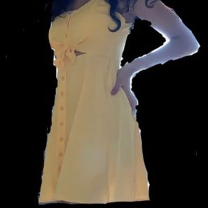 Flattering tie-front skater dress!!